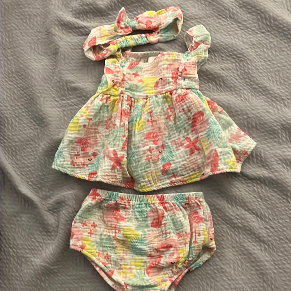 Baby Girl Bright Three Piece Set